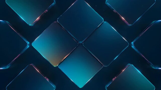 Seamless Looping Abstract Geometric Morphing Background 16x9 UltraHD