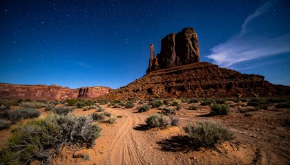Monument Valleys Majestic Rock Formations Under a Clear Blue Sky.