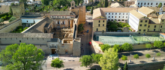 Fototapeta premium Aerial view of Cordoba, Andalusia. Southern Spain