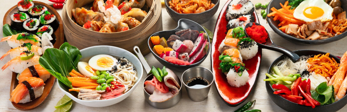 Asian style banquet or buffet.