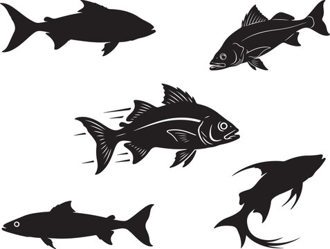 Bonefish Coastal Game Fish Silhouette