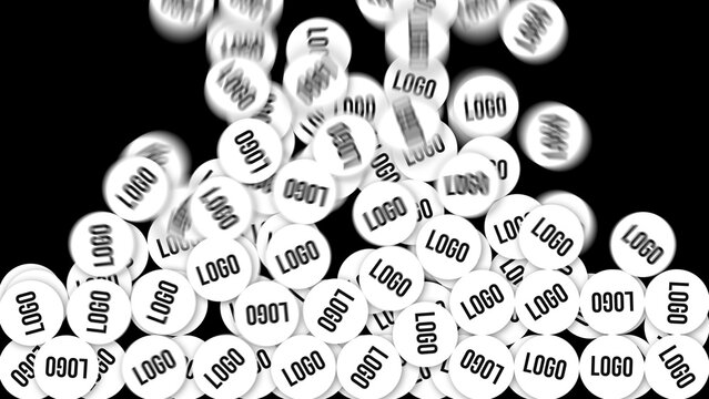 Logo Balls 4K &ndash; Dynamic Sphere Particles Logo Animation, Modern Branding Intro with Abstract Ball Motion Graphics for Promo and Social Media