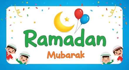 Fototapeta premium Eid mubarak wishes ramadan kareem greetings and celebrations