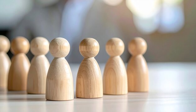 Wooden Peg Dolls - A Symbol of Unity and Teamwork.