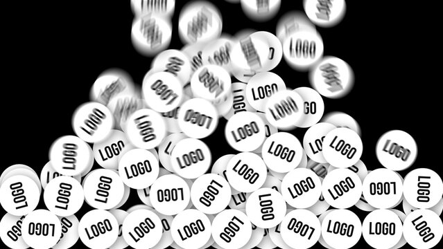 Logo Balls HD &ndash; Dynamic Sphere Particles Logo Animation, Modern Branding Intro with Abstract Ball Motion Graphics for Promo and Social Media