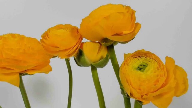 Fioritura rapidadi fiori in metodo timelapse