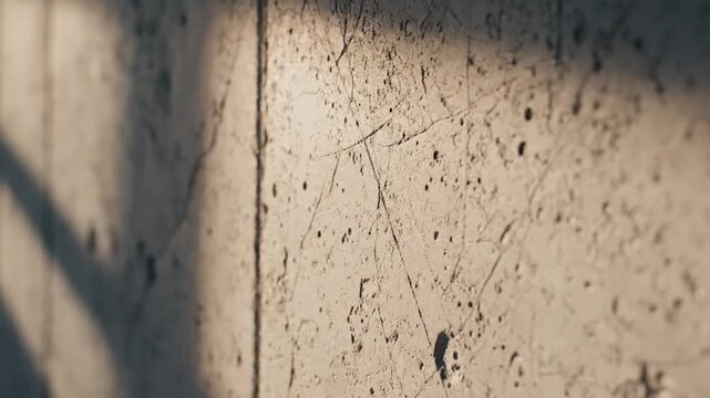 Concrete Wall with Shadows and Texture.