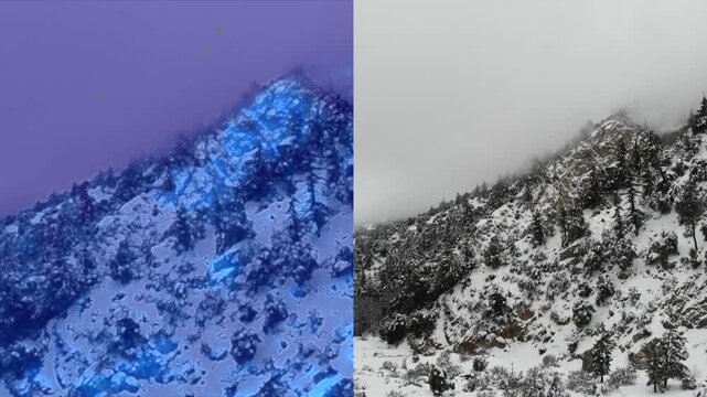 : A Drone Survey and Training of the Valley of the Falls Parking loot looking at a side by side infrared images of the Falls Area in California to teach observers how to identify subjects.