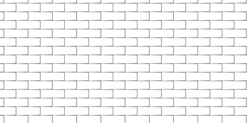 Obraz premium white brick wall texture and solid bricks seamless pattern background.