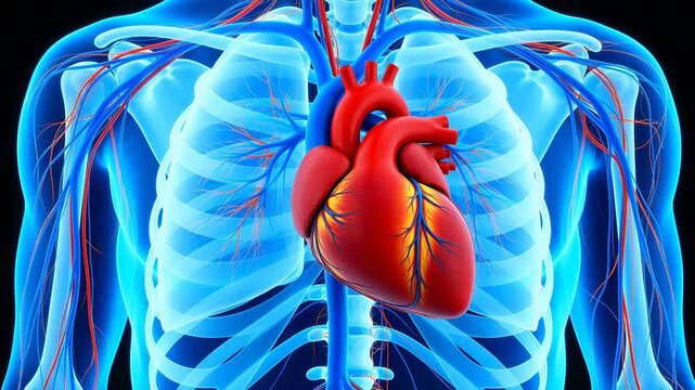 Human heart and circulatory system