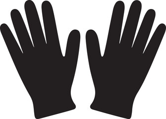 Obraz premium Icon of protective gloves