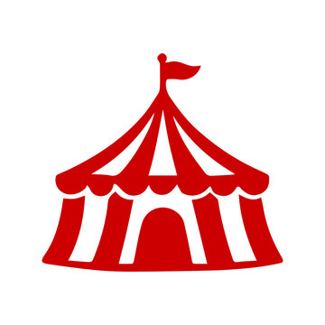 Circus big top tent simple icon