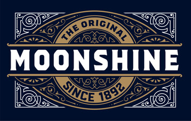 Vintage moonshine label  © Roverto