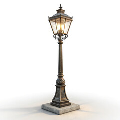 Fototapeta premium street lamp isolated on white