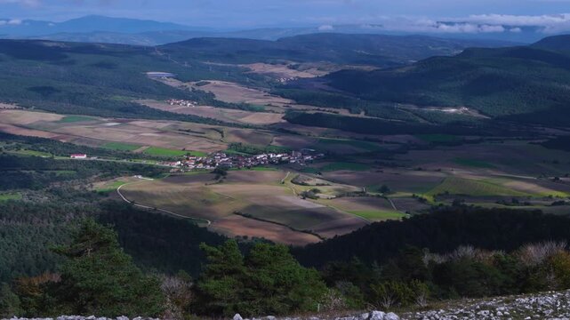 Winter landscapes in the Valderejo Natural Park in the municipality of Valdegovia in the province of &Aacute;lava. Basque Country. Spain. Europe