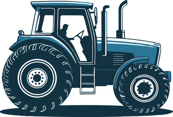 Modern traktor vector symbol © Masud
