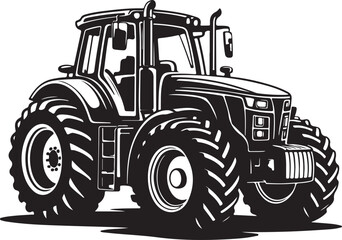 Modern traktor vector symbol © Masud