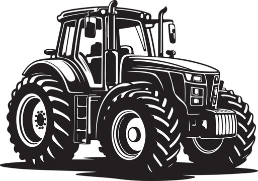 Modern traktor vector symbol