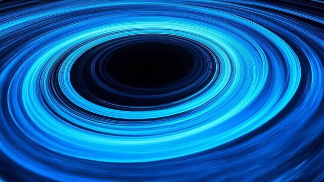 Blue spiral light pattern