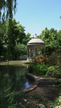 Beautiful landscaped gardens of Aranjuez UNESCO heritage site