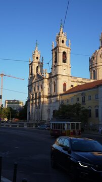 Lisbon Cathedral historic architecture landmark in Lisboa Portugal