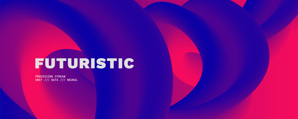 Naklejka premium Gradient abstract red with blue purple light and gradation 3d background. Liquid blur shape with neon black brush and composition dark trendy.