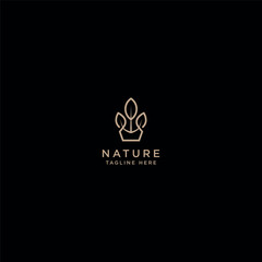 Nature logo template design vector illustration