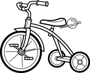 Fototapeta premium A simple tricycle for kids