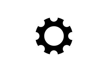 Plakat black setting gear confirmation icon png file type transparent background