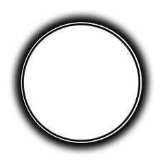 Fototapeta premium blank white round button
