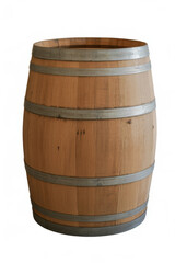 Obraz premium Wooden barrel with metal bands container