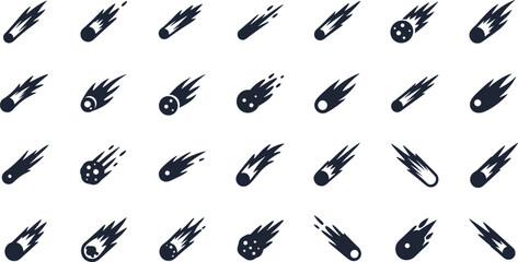 Multiple meteorites burning up in atmosphere © Mofajjol