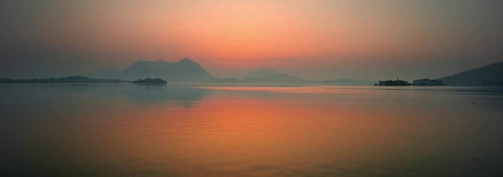 Anamorphic Lens 6K - Fantastic sunrise in Baveno on Lake Maggiore