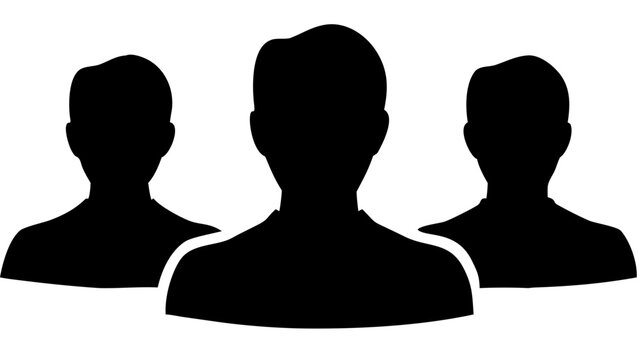 users social meetup silhouette icon, friendly group interaction, solid black vector, transparent background