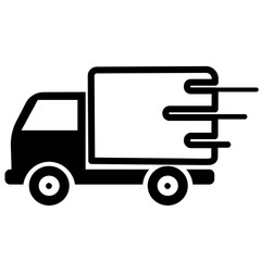 vector delivery truck icon
