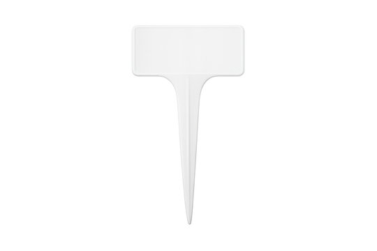 White blank garden plant label marker stake