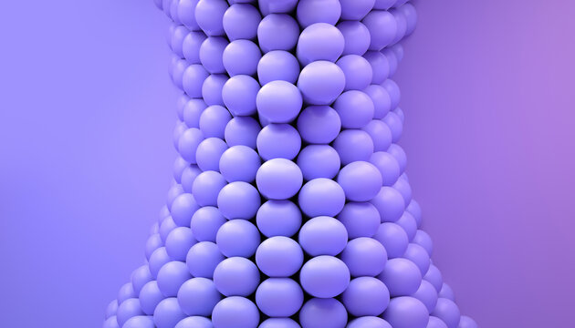 Abstract purple capsules forming a seamless pattern