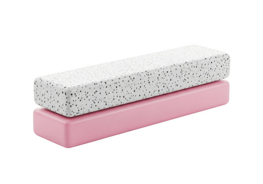 Nail buffer and polisher block set isolated on transparent background
