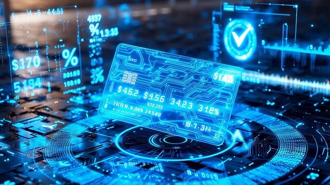Digital credit card with circuit board design