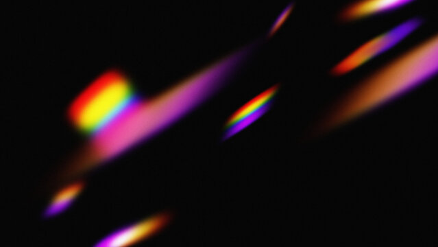 Abstract prism light leak effects.Rainbow light refraction texture overlay.prism light leaks overlay  creating a retro film effect.