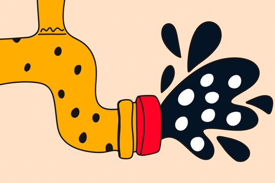 Plumbing issues highlighted in humorous illustration