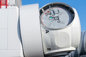 rotor hub of an offshore wind turbine at production plant