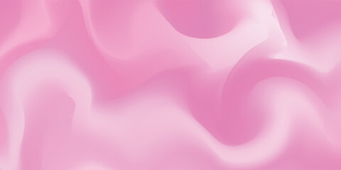 Pink strawberry yogurt or ice cream surface texture with wave pattern. Milk creamy sweet fruit and berry product. Soft and frozen sorbet or dairy pudding smooth top. Realistic vector background. © Dul