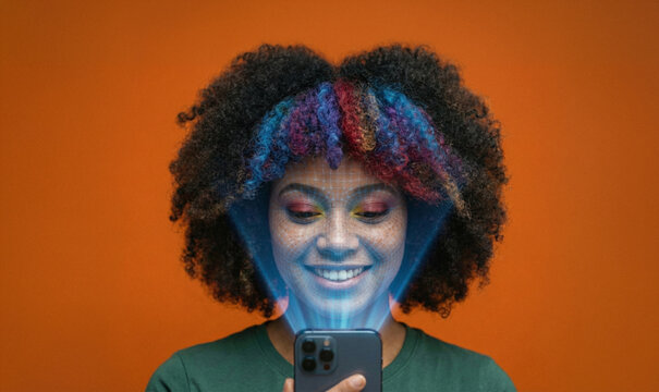 Facial recognition technology with smartphone