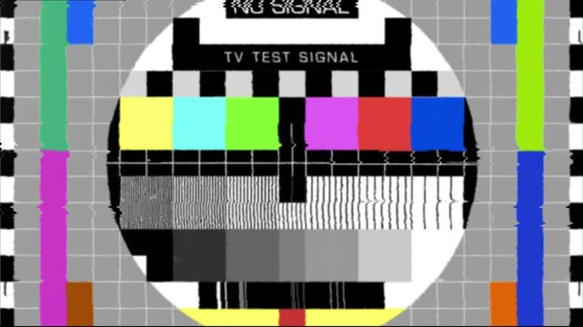Analog CRT Glitch and Signal
