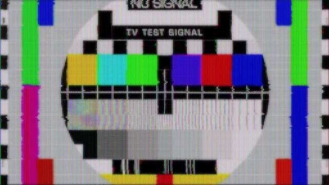 Analog CRT Glitch and Signal
