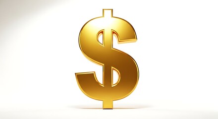 Obraz premium golden dollar symbol