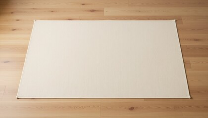 Creating a minimalist art workspace home studio photo indoor overhead view creativity