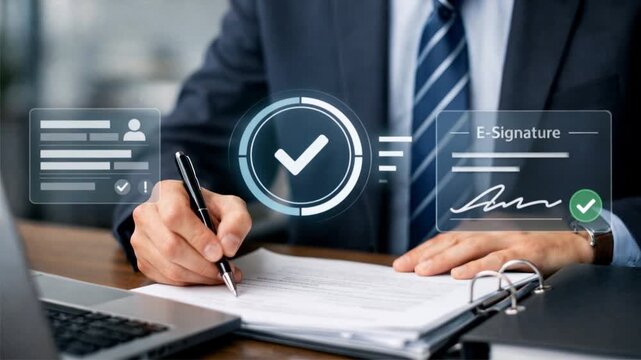 Document authorization using an electronic signature