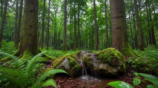 Crystal Clear Chashma in Forest | Peaceful Forest Stream & Nature Sounds